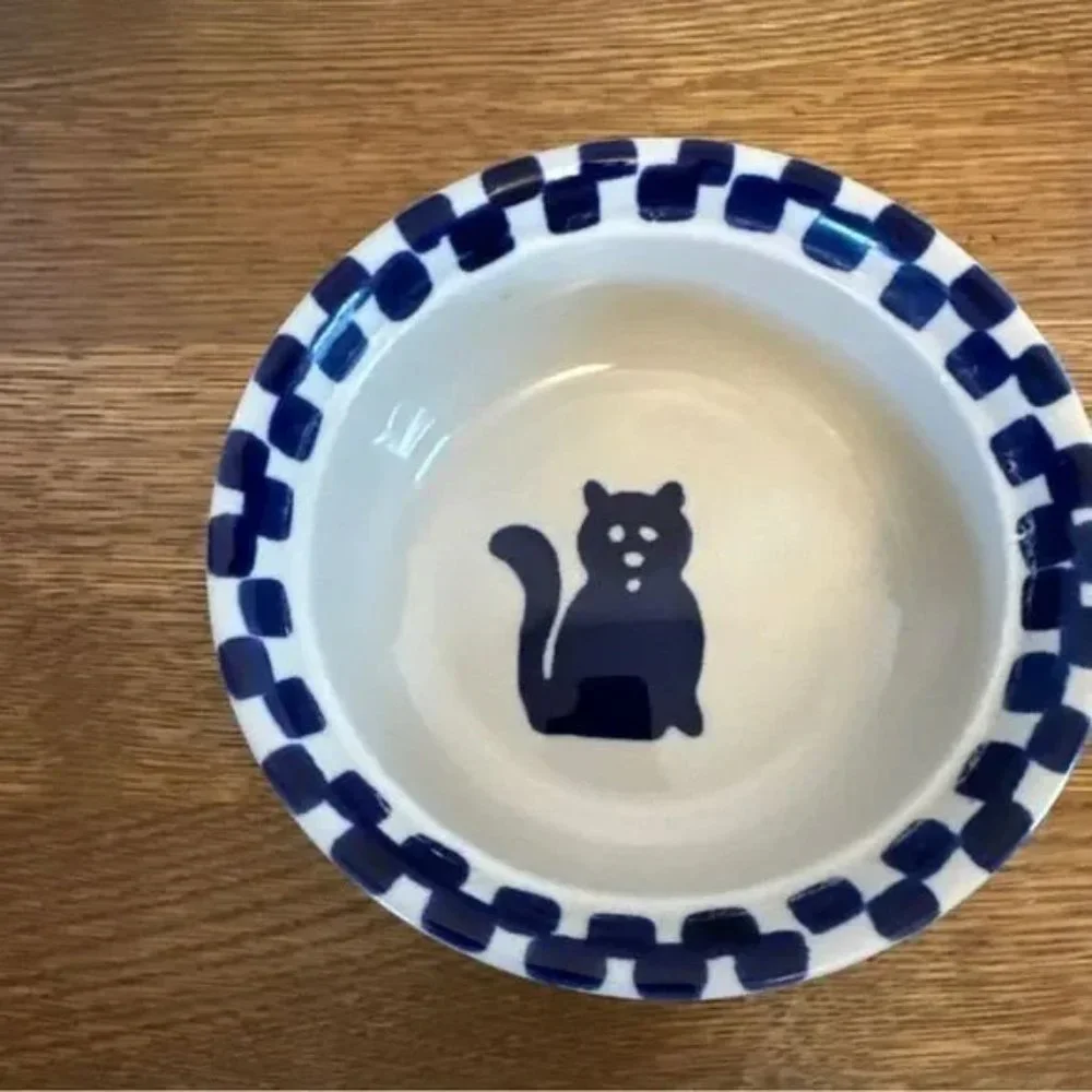 Ceramic Cat Bowl 6” X 3”